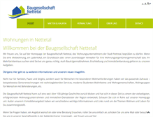 Tablet Screenshot of baugesellschaft-nettetal.de
